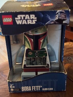 LEGO STAR WARS "Digital Clock, Boba Fett Figure Alarm Clock" 9003530 UNOPENED!